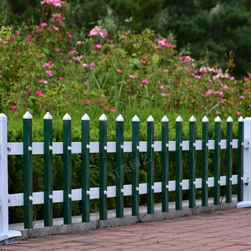 隆佳祥金属锌钢护栏铁艺草坪围栏花坛栏杆庭院围墙栅栏道路绿化带围栏 (加厚款)30公分高一米长
