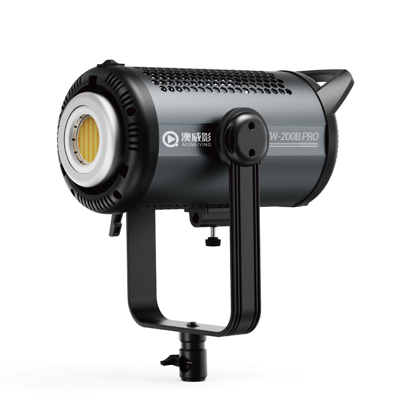 澳威影KW-200B Pro补光灯直播补光灯摄影灯柔光灯摄影器材影棚摄像视频  单灯头*1