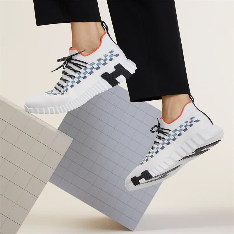 hermes爱马仕轻奢时尚男鞋 flex slip-on 都市百搭一脚蹬针织运动鞋 h