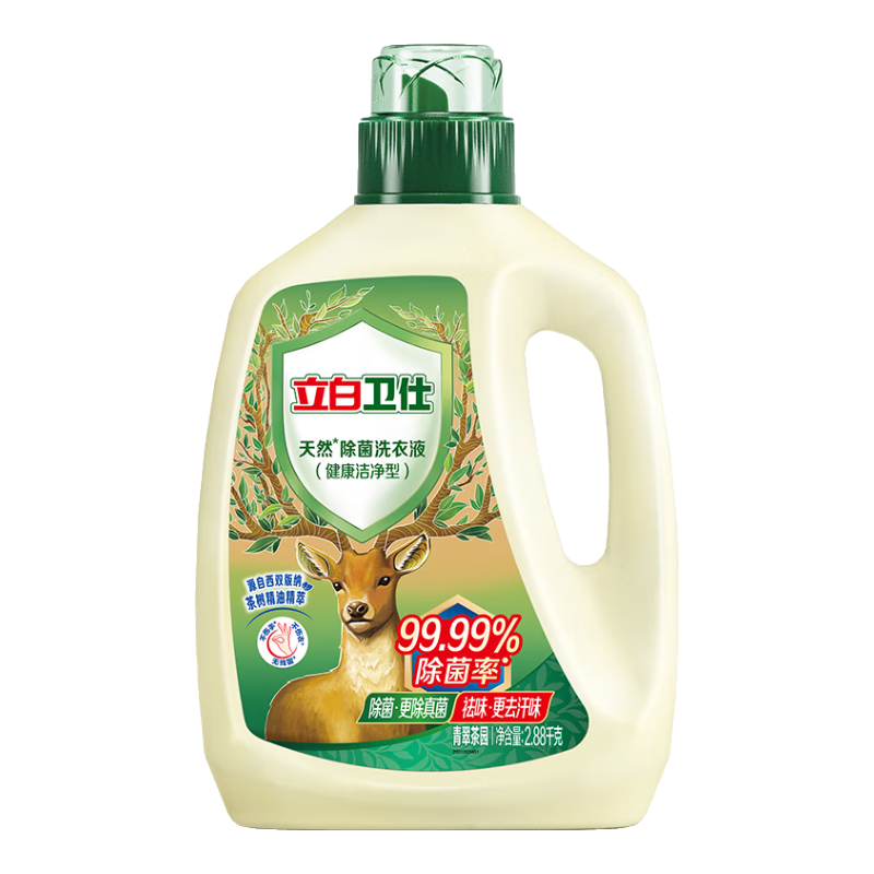 立白天然除菌洗衣液 青翠茶园  5.76斤单瓶 除菌率99.99%
