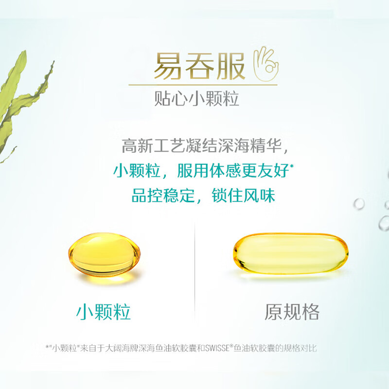 Swisse斯维诗送礼礼盒深海鱼油软胶囊 小颗粒高含量omega-3辅助降血脂 【蓝帽认证】鱼油 90粒*1瓶