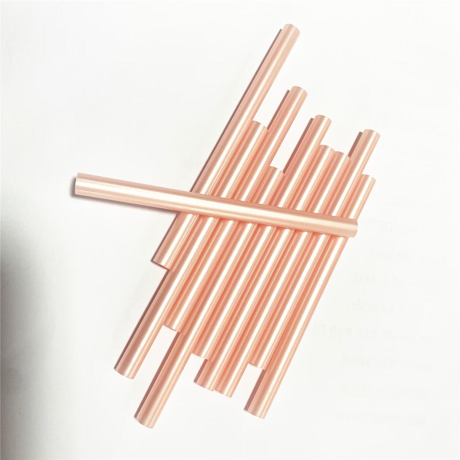 杜准瑜樱花粉网红色金属珠光色热熔胶棒火漆印章美缝蜡片diy制作手账