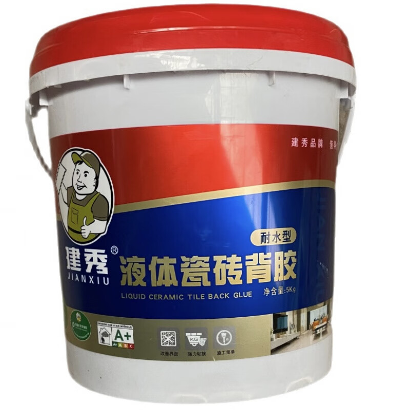 建秀(jianxiu)背胶耐水型液体瓷砖背胶蓝色单组份玻化砖抛光砖陶瓷