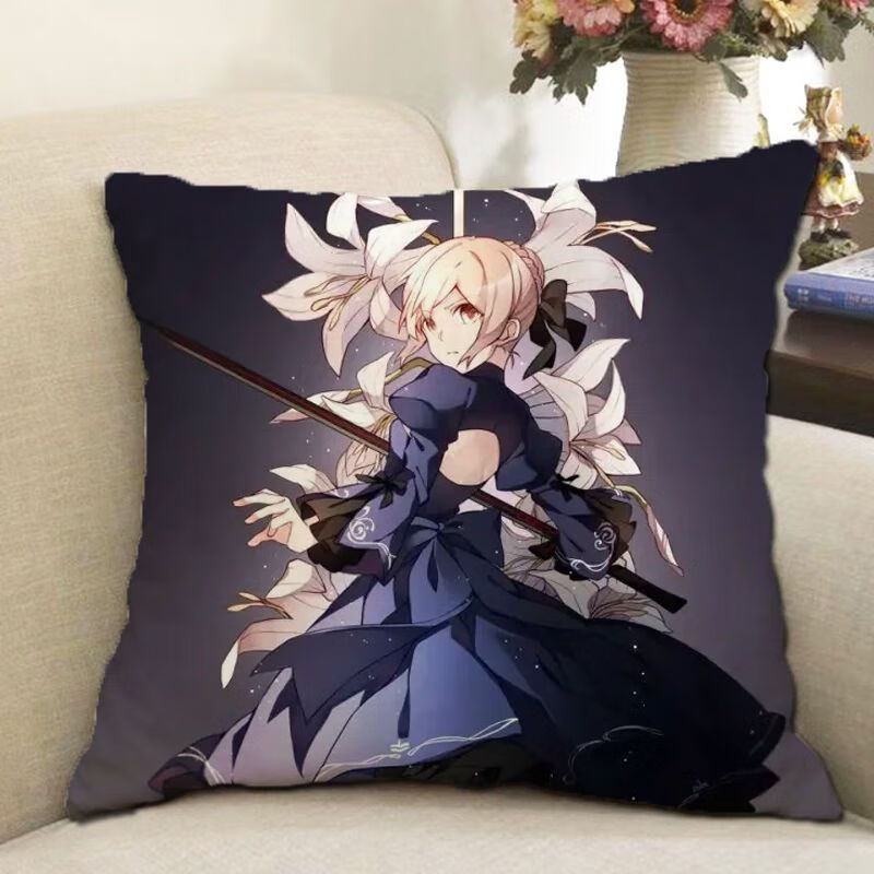 muyin)saber周边抱枕fate游戏动漫二次元fgo黑贞德手游靠垫生日礼物
