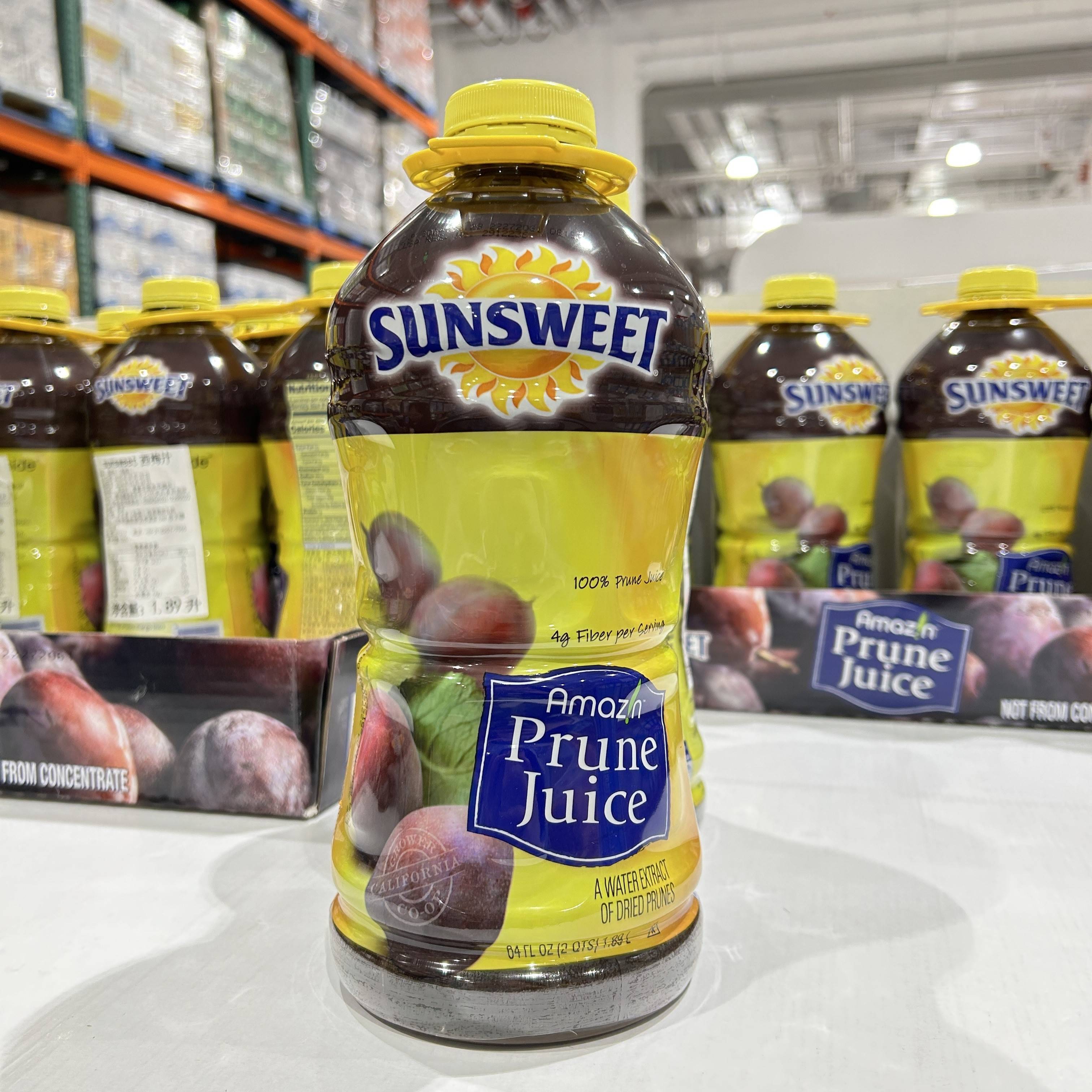 SUNSWEETcostco代購美國sunsweet西梅汁孕婦老人無(wú)加糖純水果蔬飲料1.89L sunsweet西梅汁*1瓶