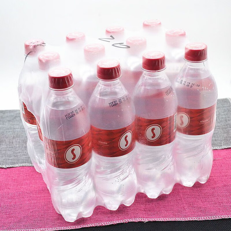 食芳溢俄罗斯进口饮品 s牌天然苏打水 无蔗糖弱碱水500mlx10瓶 原味*