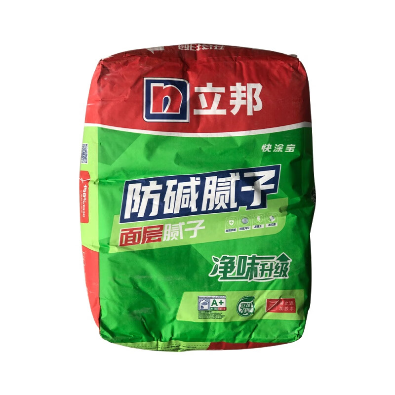 立邦腻子粉防碱防霉抗裂修复墙体裂缝剥落掉皮室内家用修补腻子 15kg