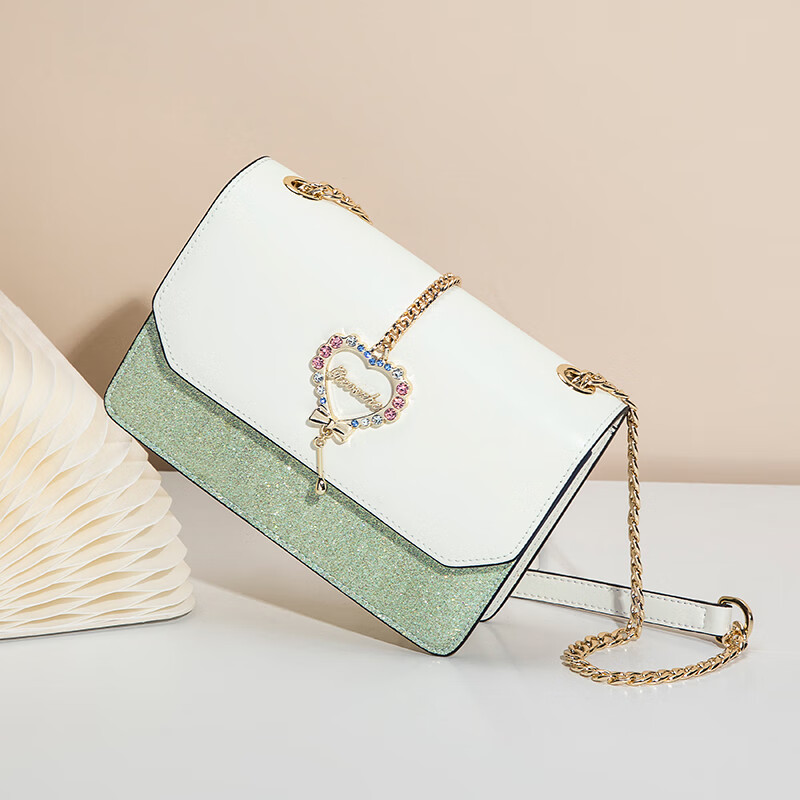 纪诗哲（GIEVSZHE）包包女包2026年新款轻奢侈女士斜挎包情人节生日礼物送女友 青绿色【次日达】热销推荐 品牌礼盒装