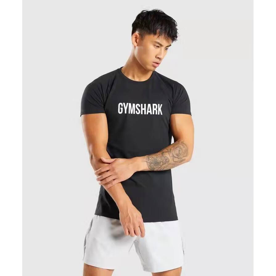 0经典男运动休闲修身弹力圆领字 黑色 m