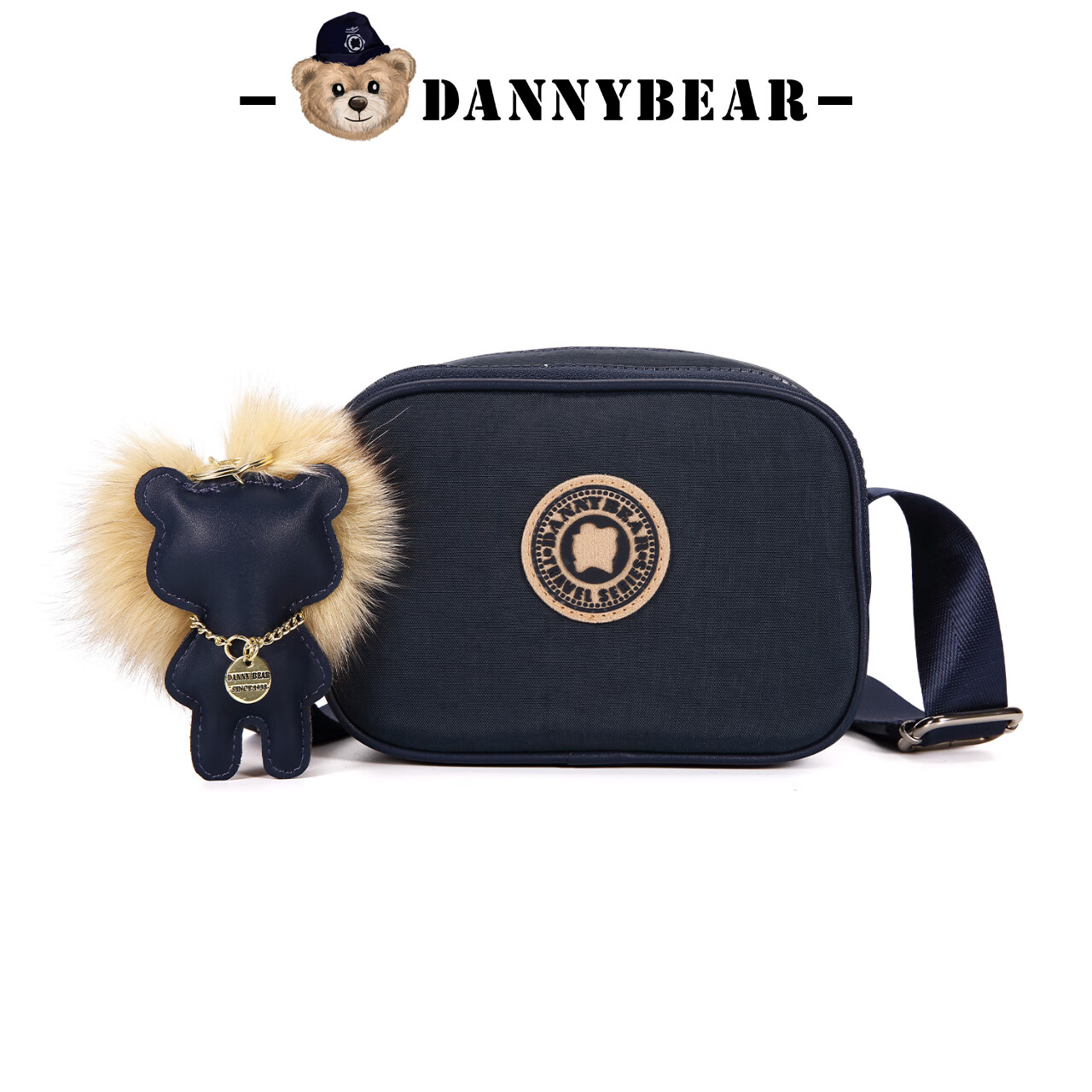 丹尼熊斜挎包夏日男女挎包小包新休闲轻便运动简约布包dkb2828005