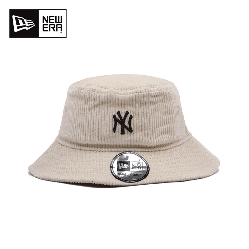 NEW ERA纽亦华帽子男女MLB系列NY洋基队灯芯绒宽檐遮阳渔夫帽12589911 12589910 SM(57cm)