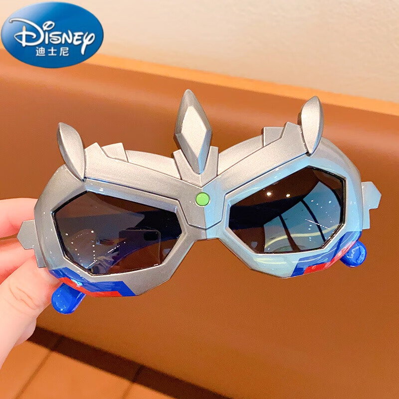 迪士尼(disney)帅气奥特曼男童墨镜帽子一体儿童时尚太阳镜男孩搞怪潮