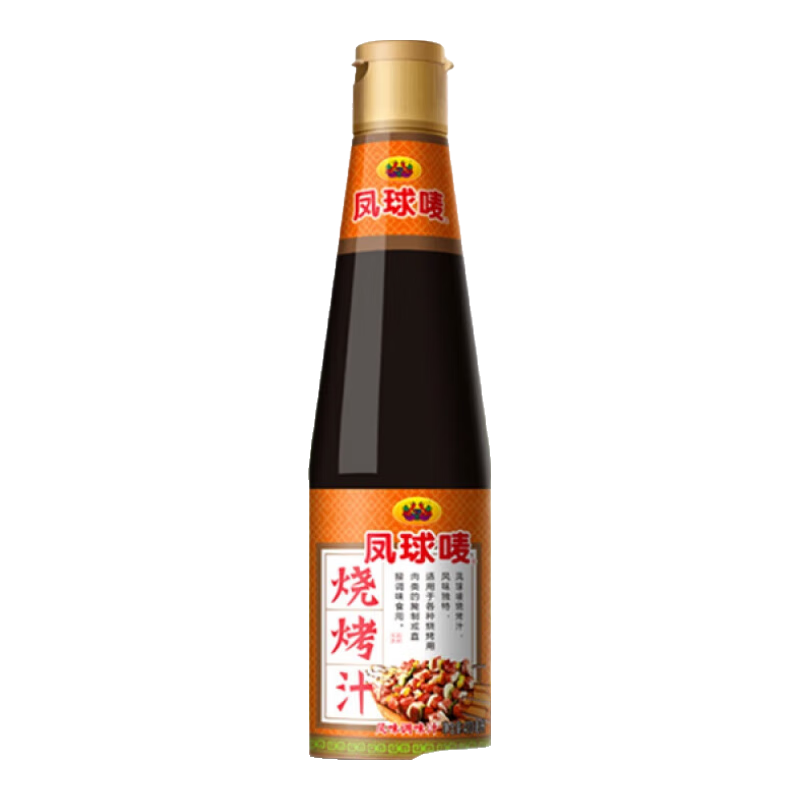 鳳球嘜燒烤汁490ml/瓶 日式燒烤醬調味汁叉燒汁腌制 燒烤汁490ml/瓶 1瓶