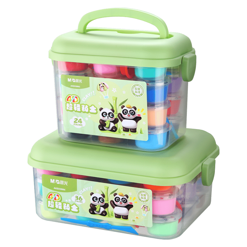 晨光（M&G）12色超轻粘土AKE039W2儿童黏土diy幼儿园小学生专用手工diy材料不粘手安全无味手工益智手提盒