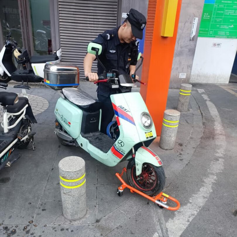 车架三轮车移车神器方便挪车省力移车器工具 两轮三轮电动车使用橙色