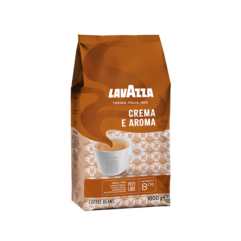 拉瓦萨意大利进口太阳cremaearoma咖啡豆醇香中烘1kg 中度烘焙 1000g