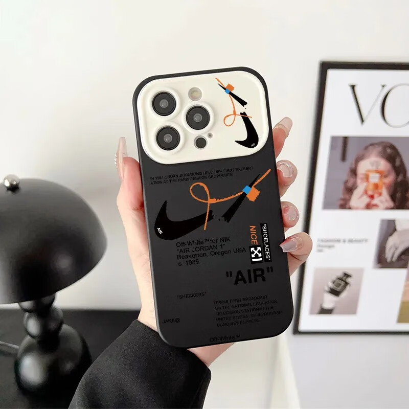 适用苹果15promax手机壳新款iphone14高感13pro大视窗12潮牌断勾11包