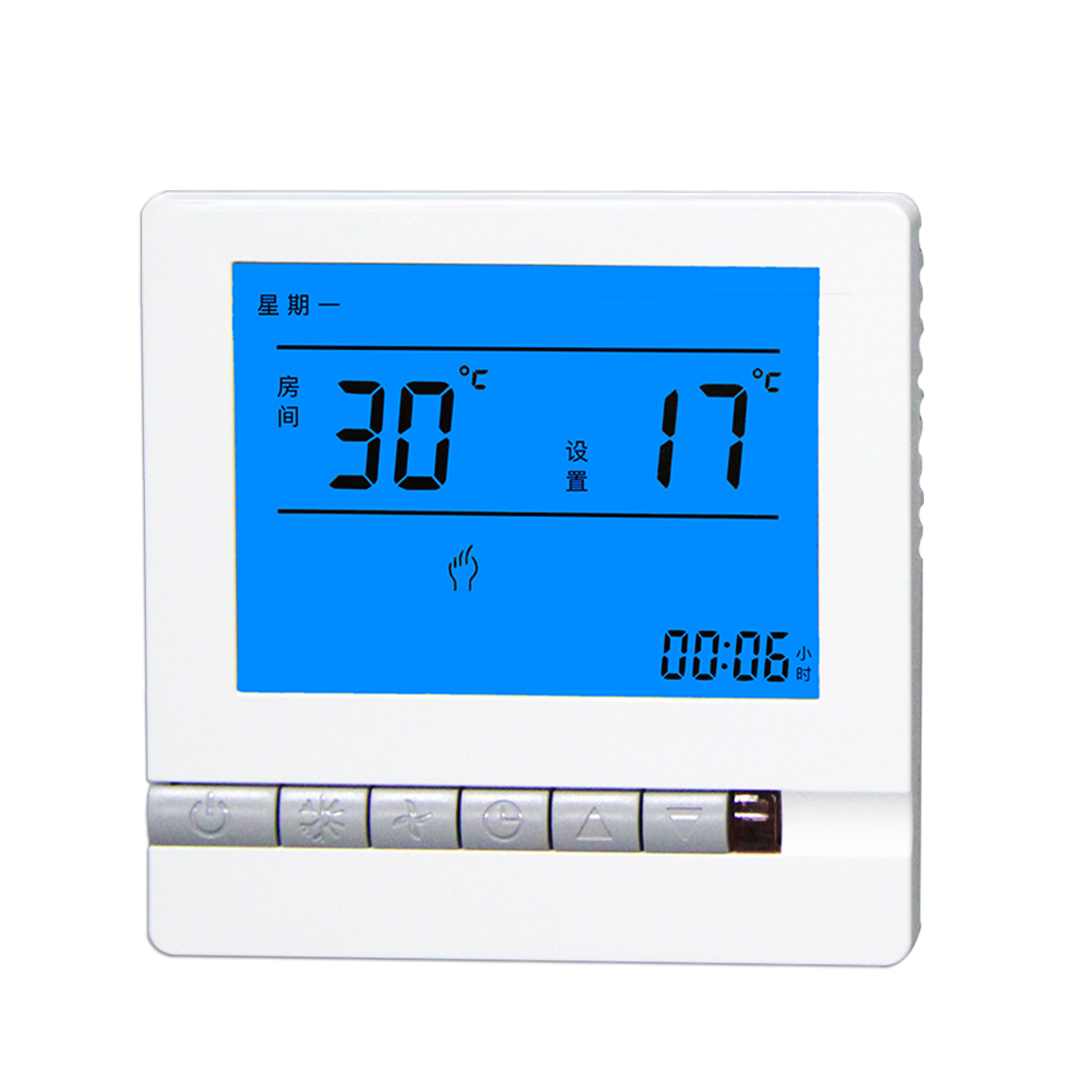 澳颜莱液晶水地暖温控器智能温控地热开关暖气可调节器温度控面板家用