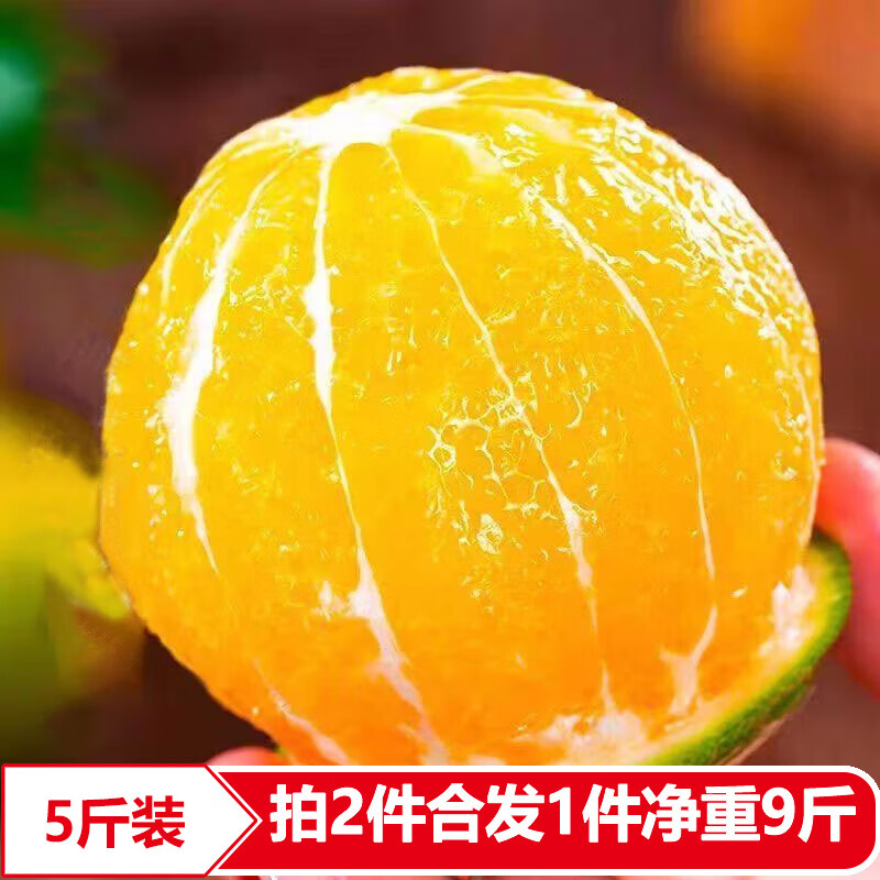 天樂優(yōu)選黔陽冰糖橙迷你小橙子新鮮水果整箱 4.5-5斤單果60mm以下
