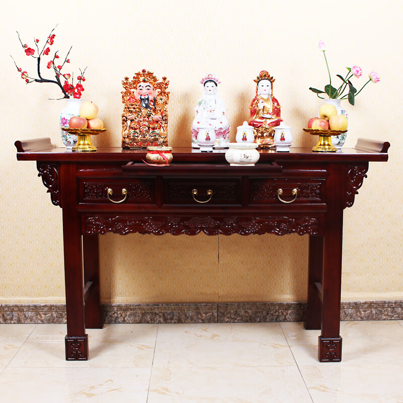 帝兰慕祖先神柜供桌家用供桌实木经济型家用供桌新中式简 80*50*90