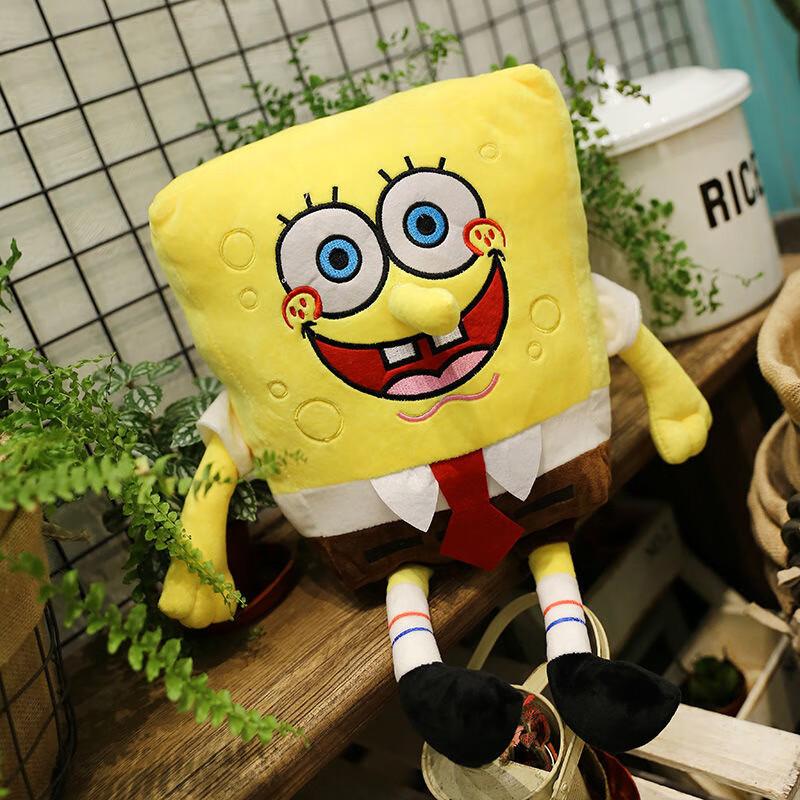 熊探长海绵宝宝公仔抱枕派大星毛绒玩具海绵宝宝娃娃海绵宝宝动画片