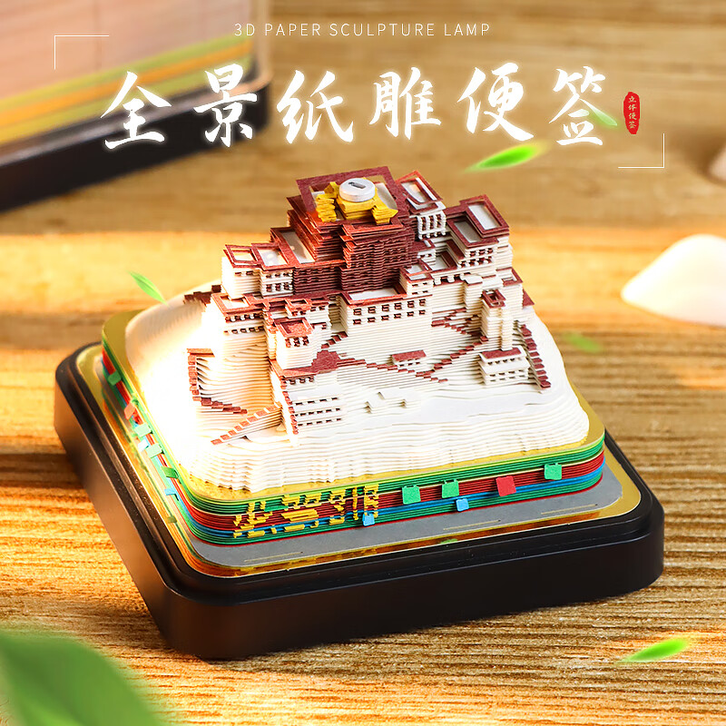 故宫联名立体纸雕便签纸手撕建筑模型太和殿角楼艺术文创摆件礼物
