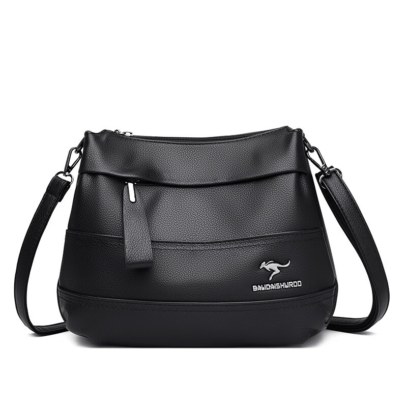 酷奇袋鼠 kq袋鼠包真皮斜挎包女士包包新款大容量中年女包送妈妈包