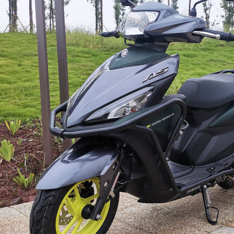 苍塑适用于雅马哈福喜125保险杠改装as125夜行者前护杠防摔杠尾箱尾架