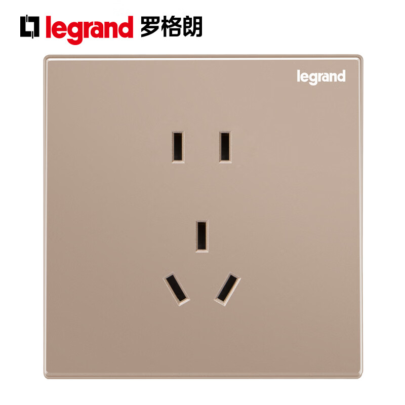 罗格朗 开关插座面板仕典米兰金家用86型五孔带USB墙壁电源暗装多孔插座 逸景玫瑰金五孔10只装 【开关插座清单报价】