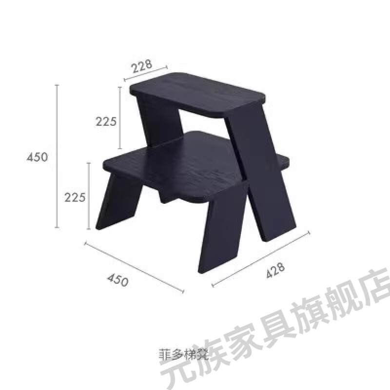 元族梯凳意式家梯凳椅子国外设计师设计款木家用换鞋凳多功能小板凳