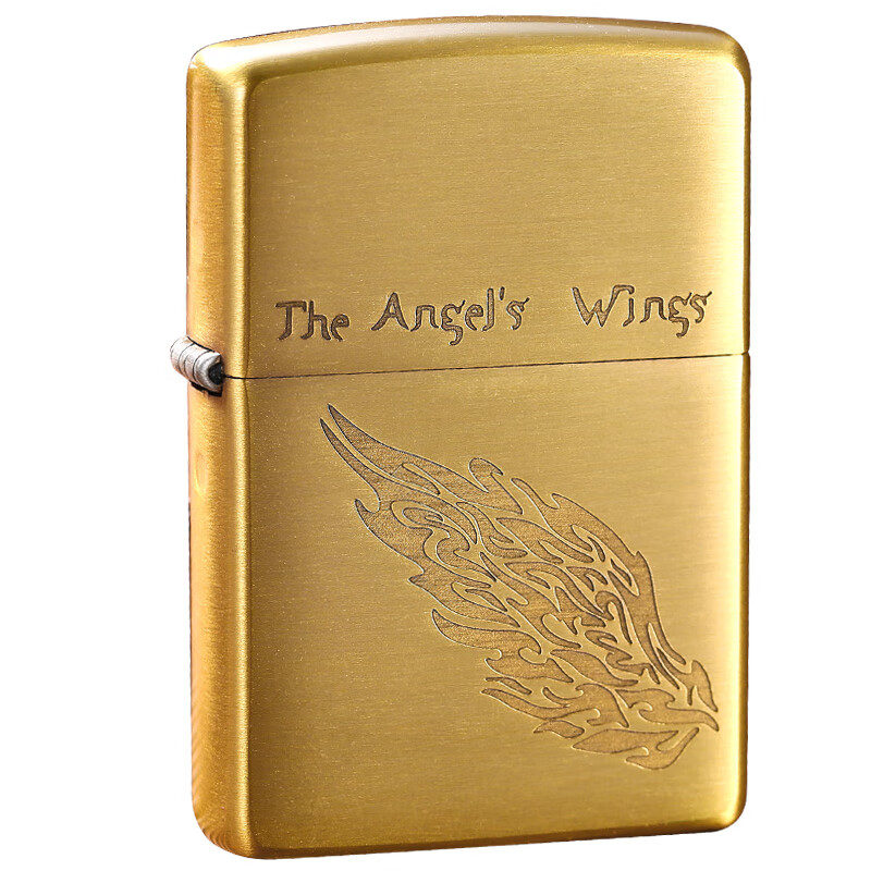 zippo美国原装zippo打火机正版芝宝纯铜翅膀天使之翼限量男士定制