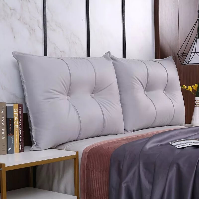 【精选】床头靠垫软包靠背卧室沙发科技布靠包可拆洗沙发靠背 月灰色 60*60*20(长*宽*厚度)单个