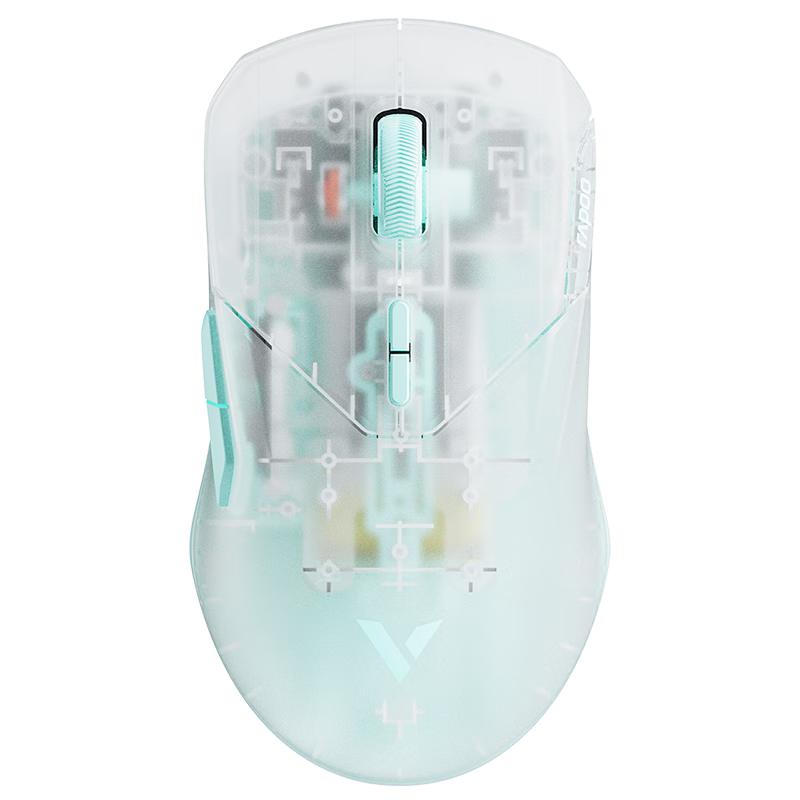 RAPOO 雷柏 VT9Air 2.4G双模无线鼠标 26000DPI 半透明蓝色