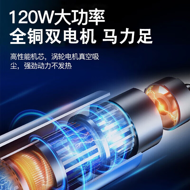 巨木车载吸尘器充气泵无线四合一大功率汽车轮胎打气筒家用手持洗尘器 无线数显款【USB充电】+包