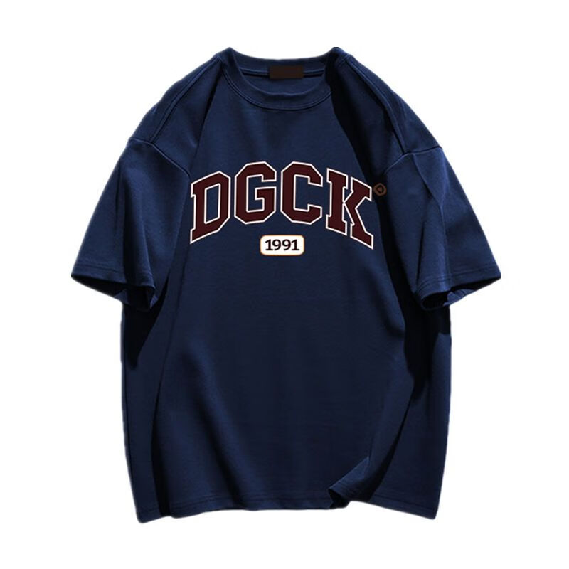 知特瘦子穿搭男美式hiphop短袖t恤高街ins潮情侣上衣夏季宽松森系百搭