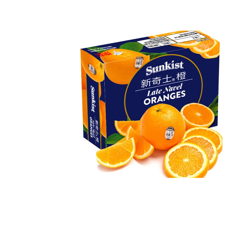 马保果新奇士美国黑标3107 当季sunkist大甜橙子美国进口孕妇稀有水果 6斤颗颗精选礼盒装