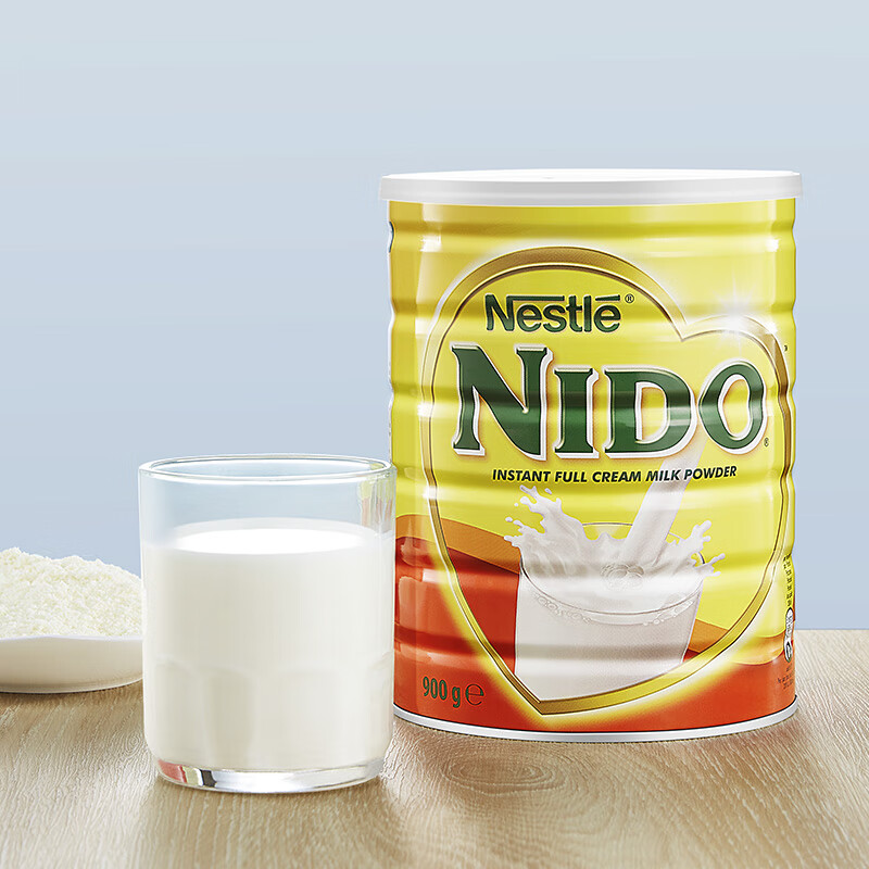 雀巢(nestle)nestlenido全脂学生中老年成人奶粉900g全脂900g/罐25