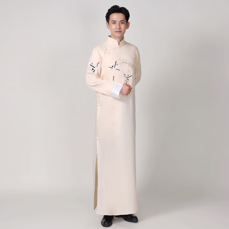 思圭相声大褂演出服长衫男服马褂长袍民国风学生装唐装复古合唱队说书