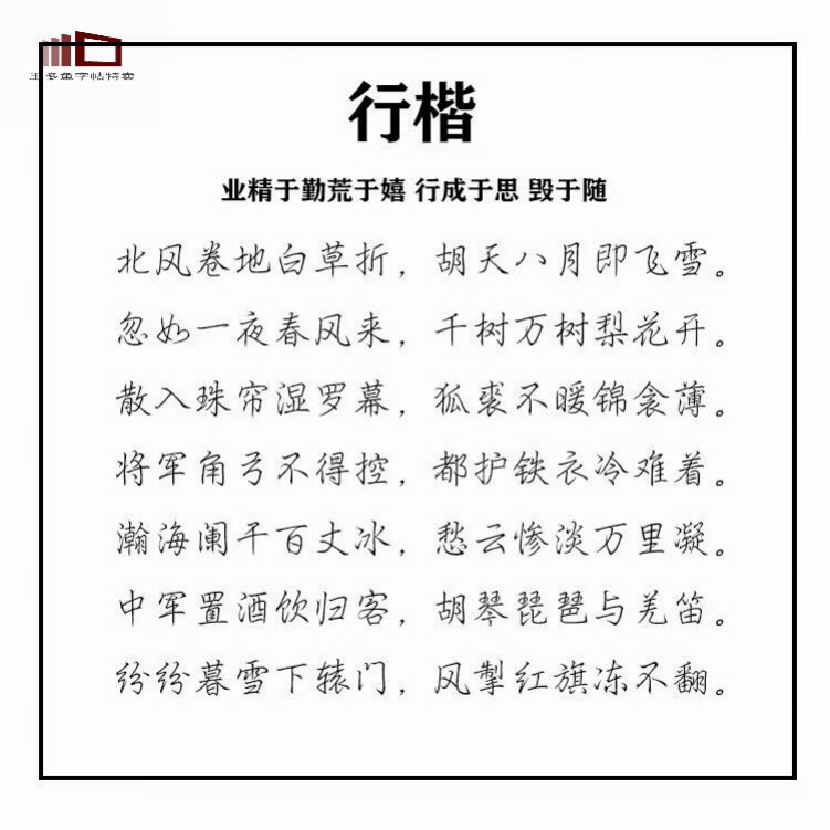 花语2字帖硬笔女生漂亮练字帖成人初中生楷书行楷瘦金奶酪体 花语2