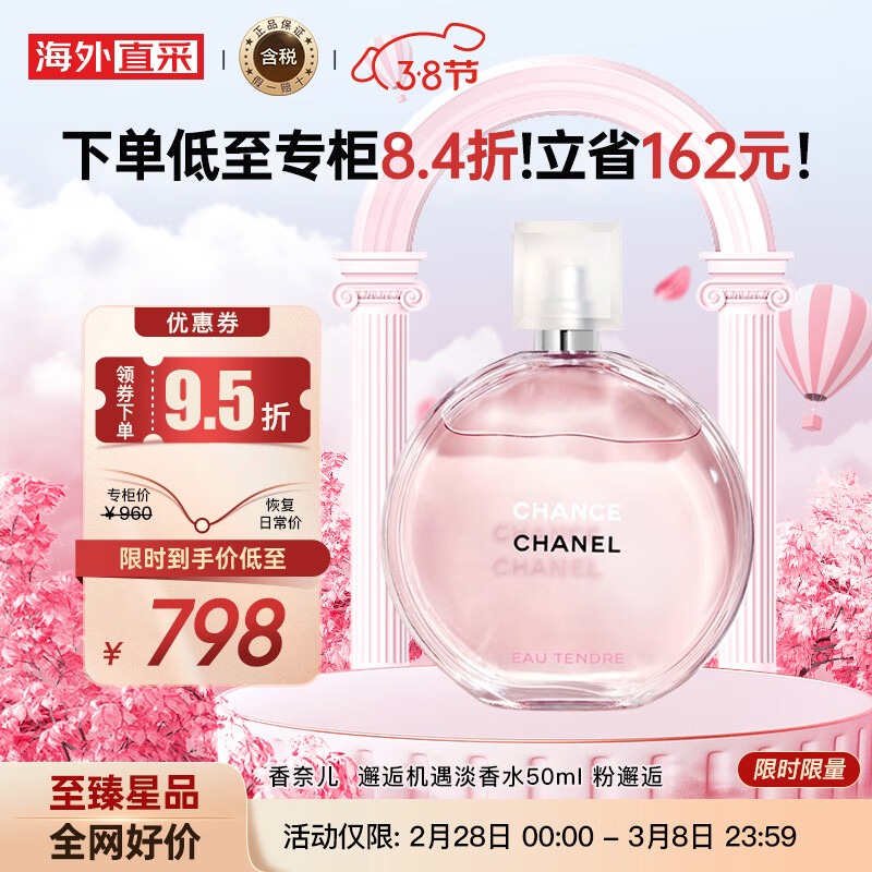 香奈儿（Chanel）粉邂逅柔情50ml 花香调 淡香水EDT 生日礼物 送朋友高性价比高么？