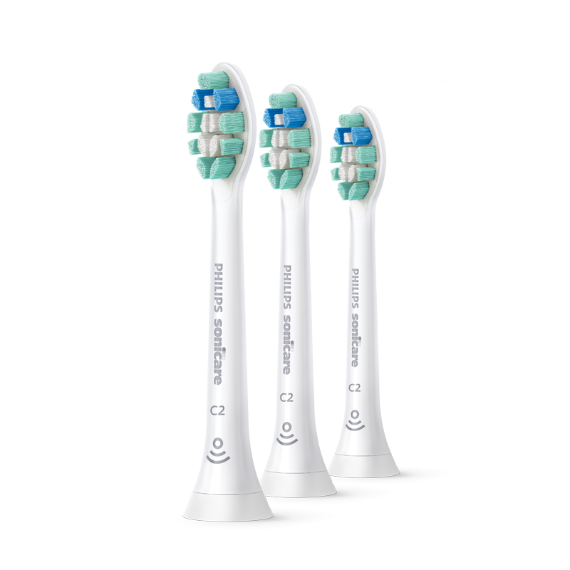 PHILIPS 飞利浦 牙菌斑防御型系列 HX9023/67 电动牙刷刷头 白色 3支装