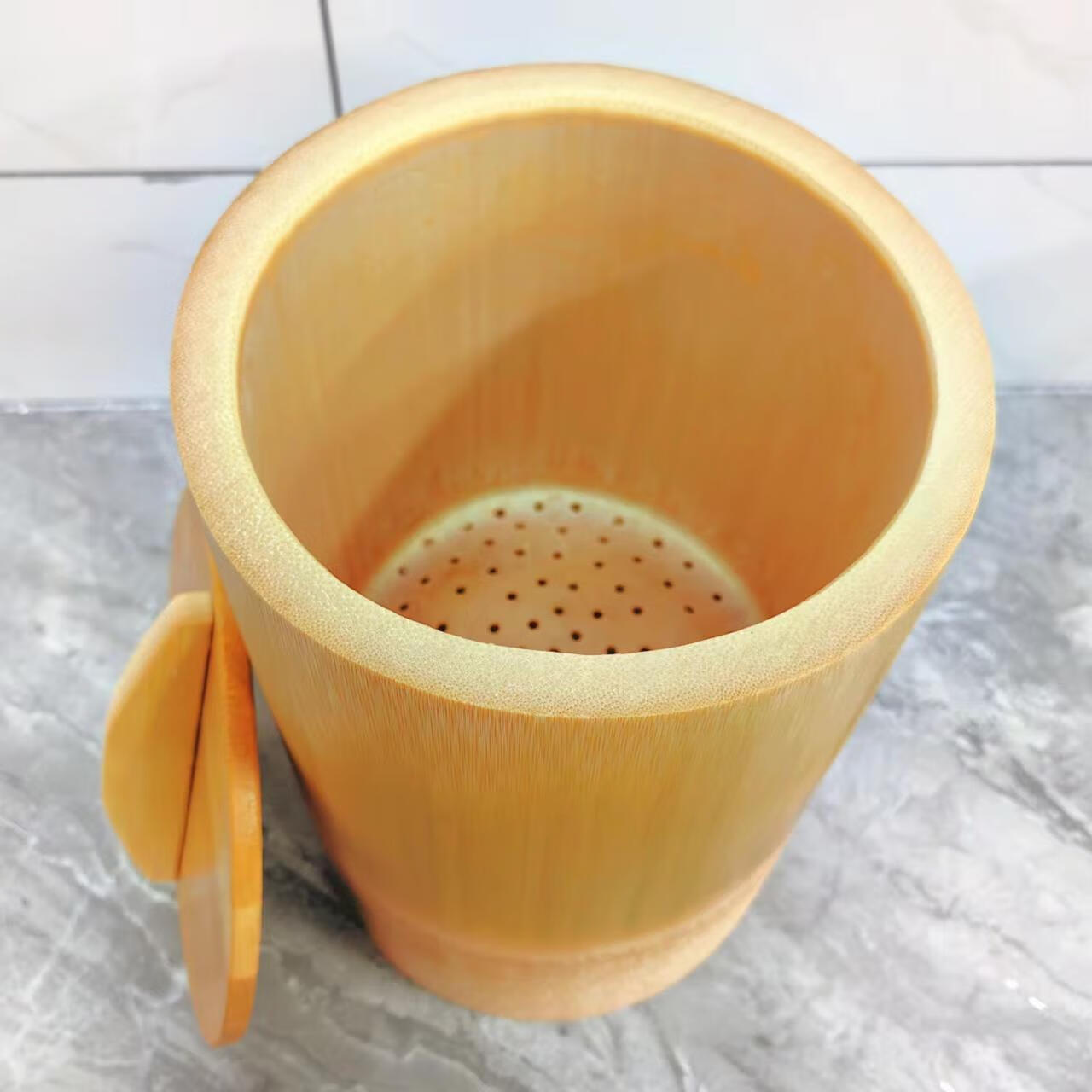 竹桶竹制品 整竹大竹筒饭桶纯手工楠竹蒸笼家用蒸米饭竹桶竹甑子 收藏