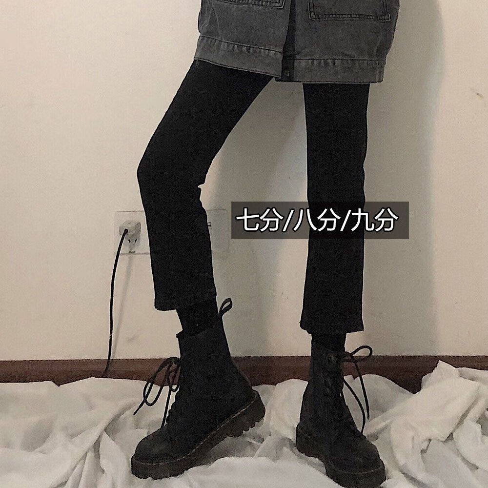 西装裤七八九分矮小个子直筒烟管黑色 七分包边裤脚高品质 25码7883斤