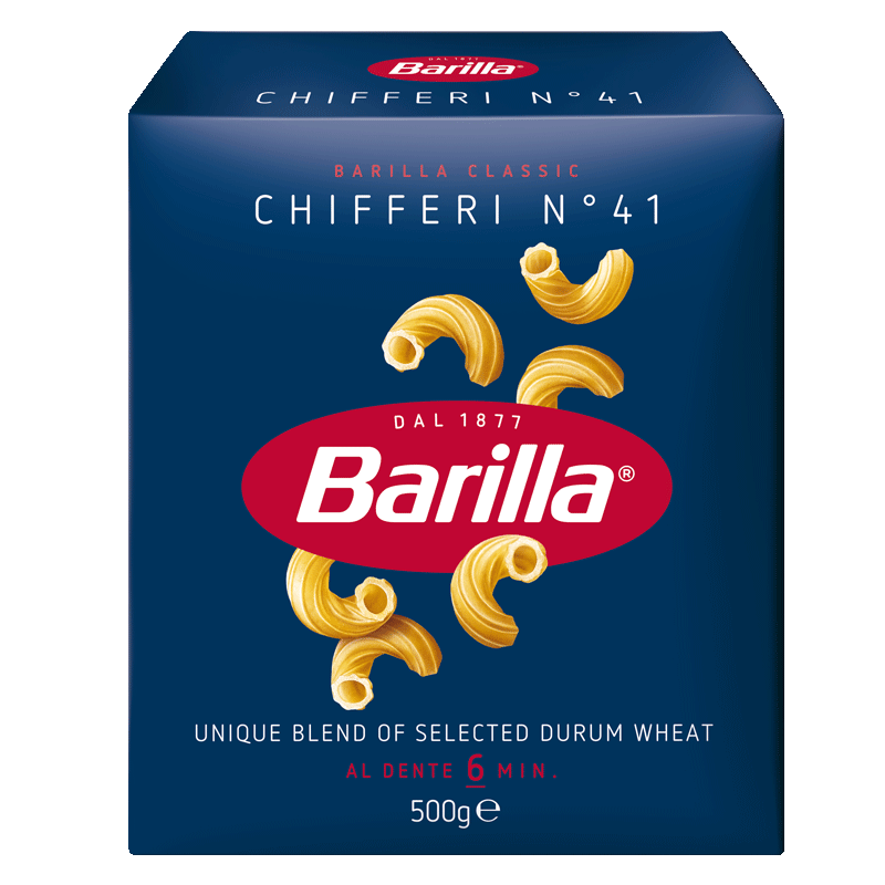 百味來Barilla意大利進(jìn)口 #41通心粉意大利面500g 速食意面彎管形通心粉