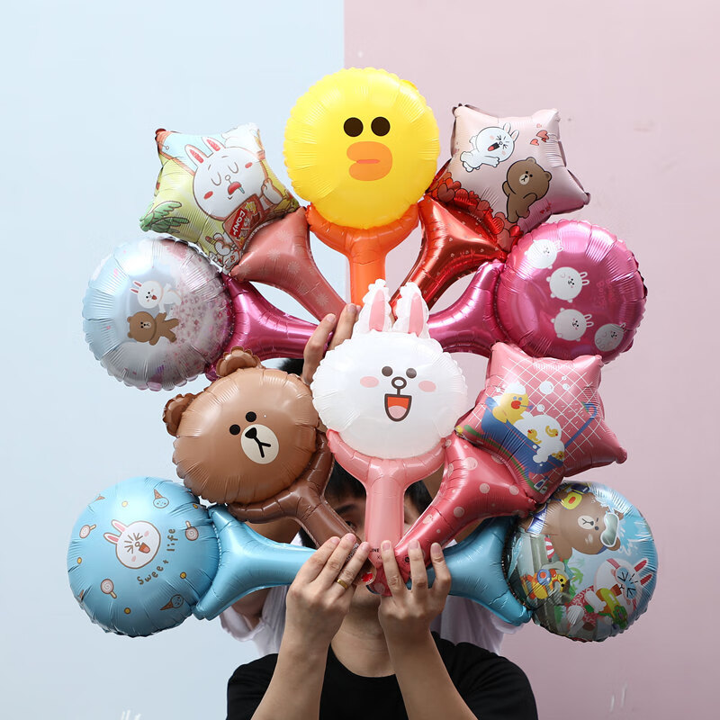 line熊兔鸭手持加油棒运动会商场超市 正版line系列手棒8-10款混20只