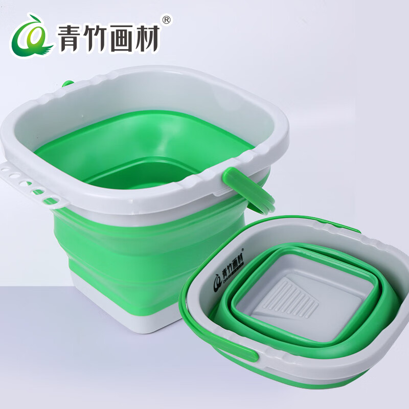 青竹颜料调色盒24格36格48格软盖防色漏水粉水彩国画盒美术生保湿便携