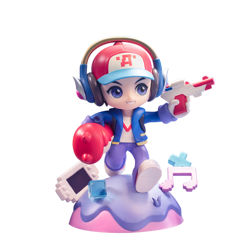 王者荣耀 电玩小子 鲁班七号手办周边玩偶二次元潮流摆件 电玩小子