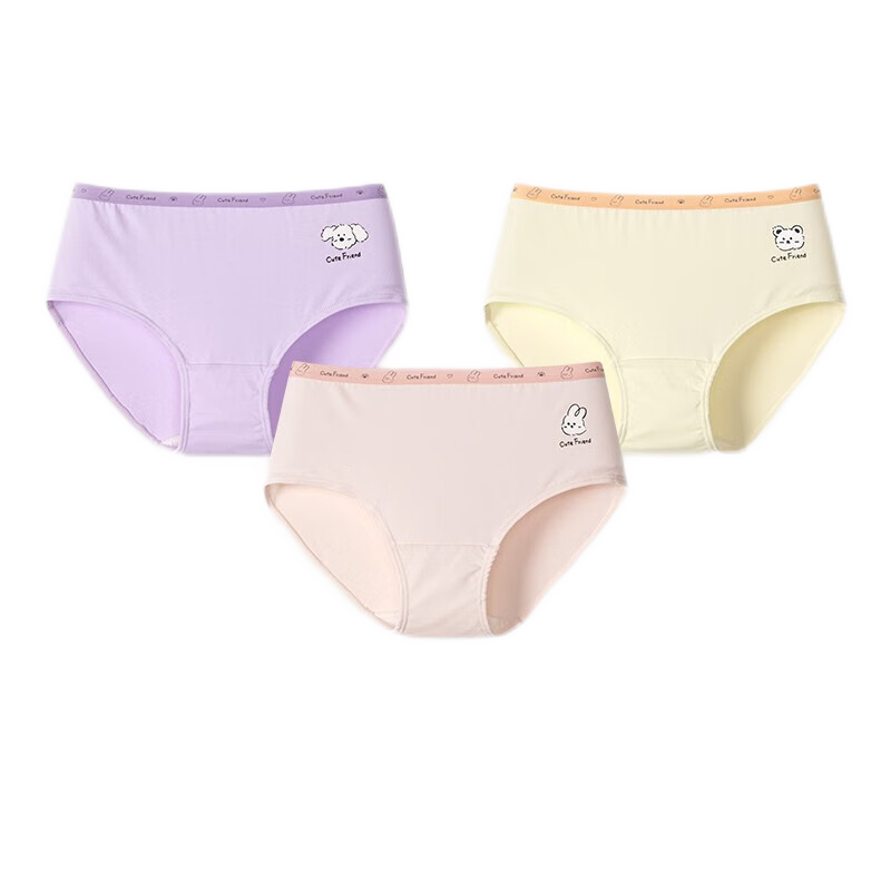 久岁伴儿童内裤女童三角内裤薄款中大童少女青少年5A抑菌学生短裤3条装 3条 160 /身高150-162体重90-105斤