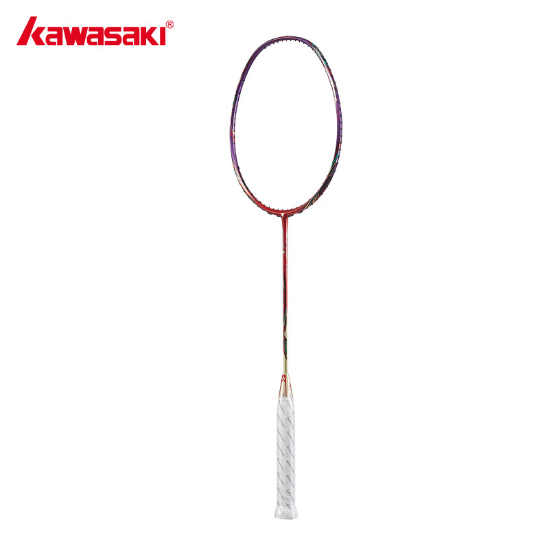 川崎(KAWASAKI)大师系列羽毛球拍全碳素专业级超轻进攻拍MASTER 7 【 MASTER 7 全碳素单拍】 金红色 ( 22磅(初级适用)