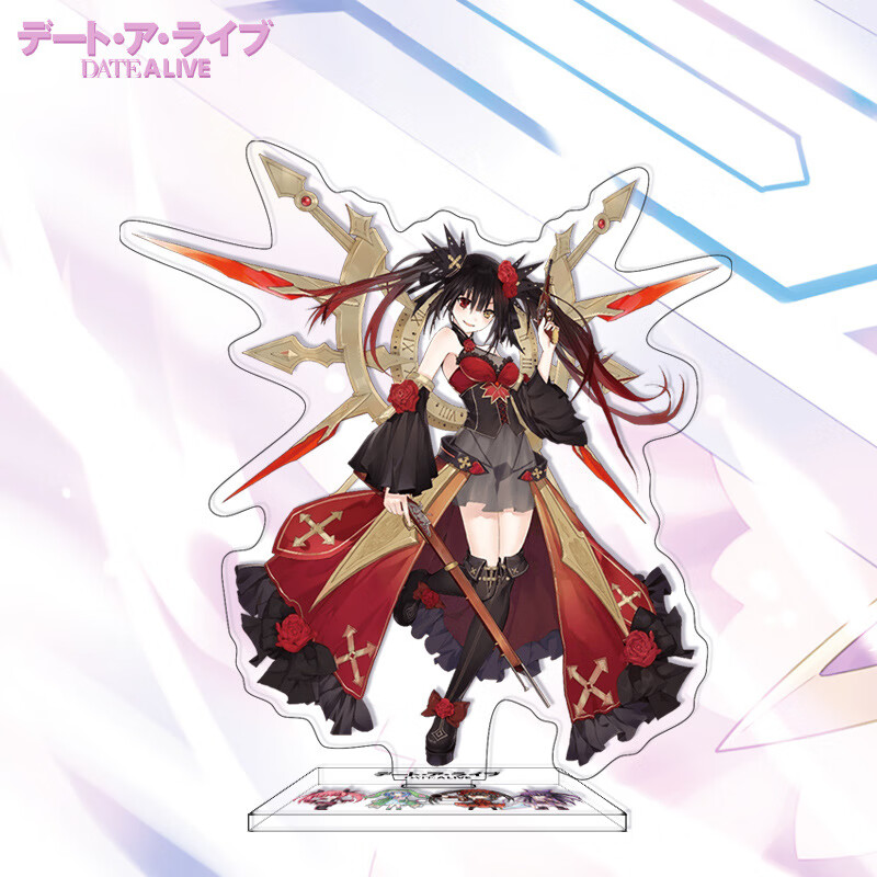 作战大立牌时崎狂三动漫周边四系乃五河琴里亚克力手办摆件 猩红梦魇